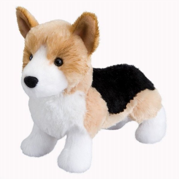 tri color corgi plush