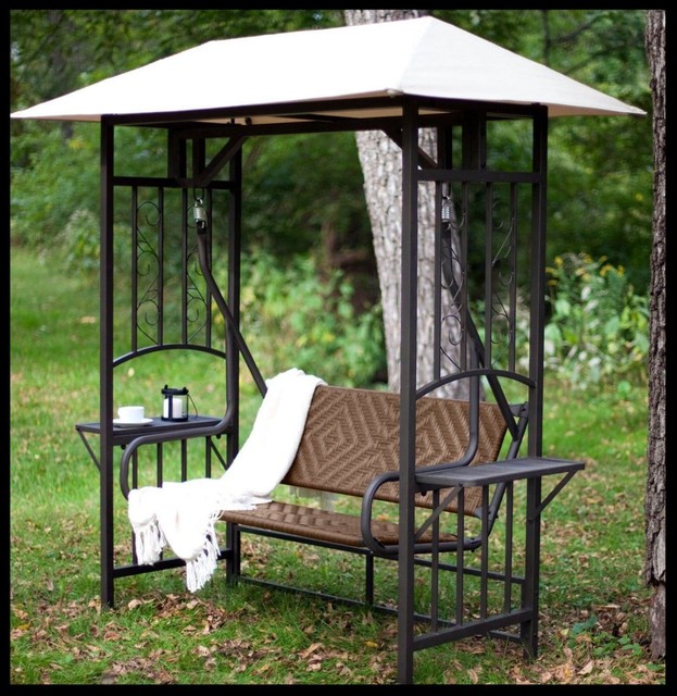 Outdoor Porch Swing Seat Gazebo Canopy Shade Garden Yard Deck Patio Outdoor Porch Swing Seat Gazebo Canopy Shade Garden Yard Deck Patio Furniture
