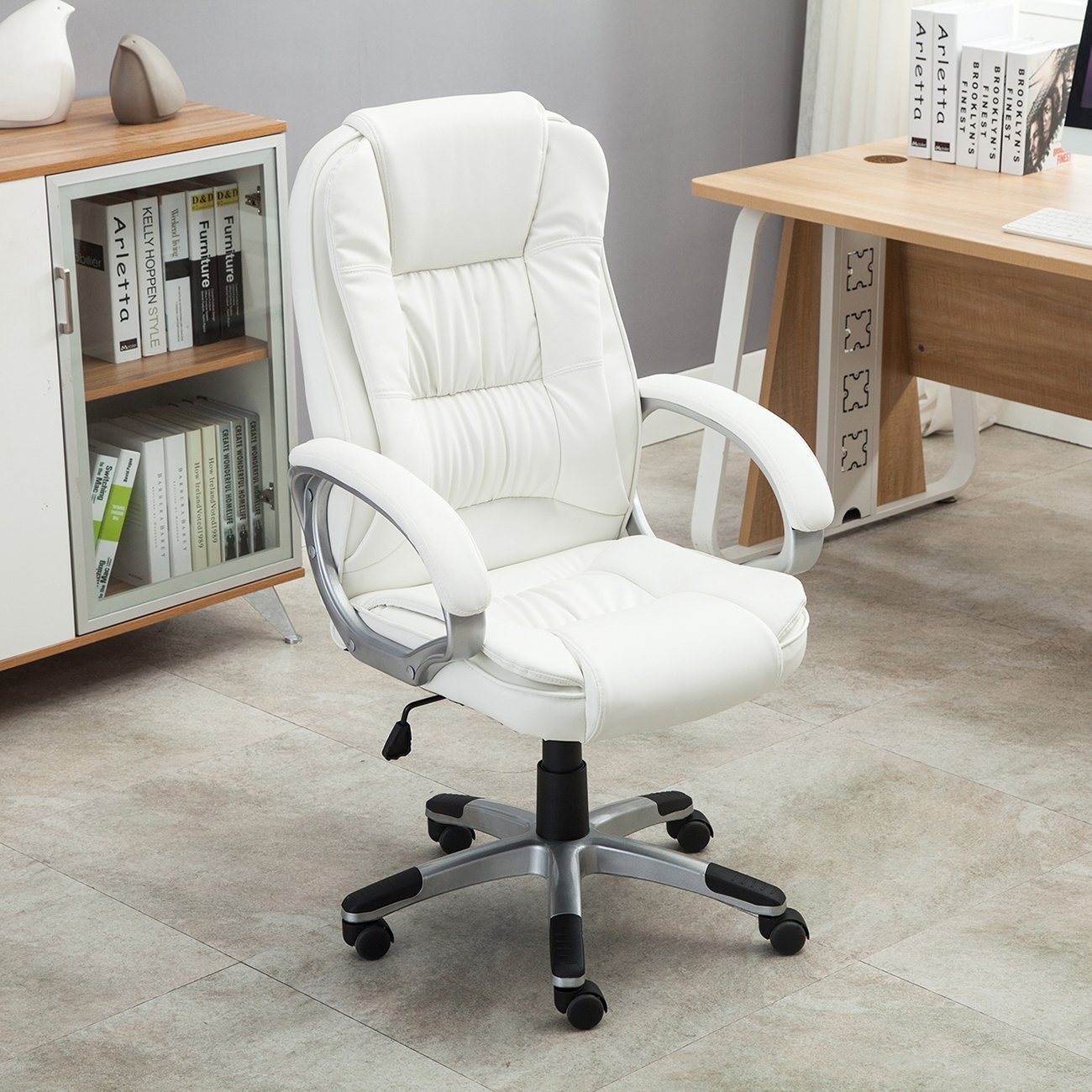 Bellezza Ergonomic Office Pu Leather Chair Executive Computer Picture 1 Of 7