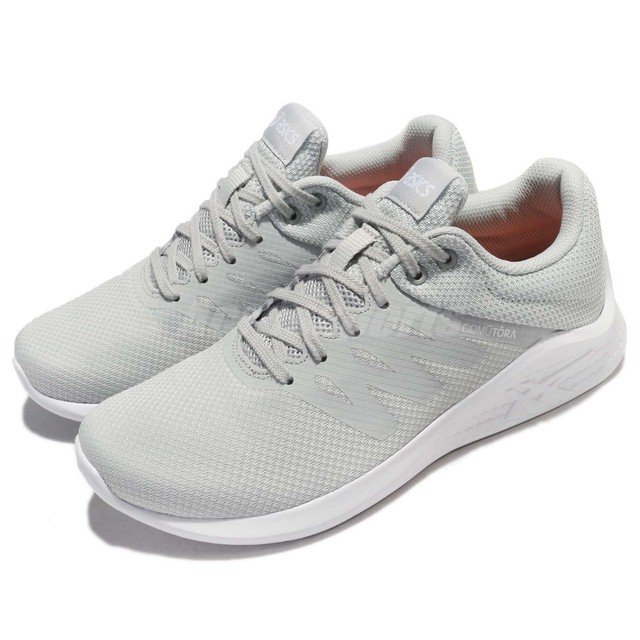 Asics Comutora Glacier Grey White Women Running Shoes Sneakers T881N 9696 Asics Comutora Glacier Grey White Women Running Shoes Sneakers T881N 9696
