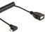 DELOCK 83354 USB OTG Kabel gewinkelt Spiralkabel Adapter WINKEL Micro Stecker ♥
