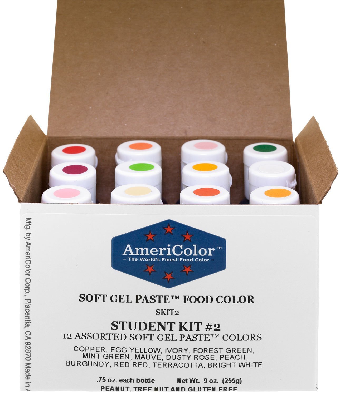 12 AmeriColor Soft GEL Paste 0.75 Oz Cake Decorating Food Colors ... 12 AmeriColor Soft GEL Paste 0.75 Oz Cake Decorating Food Colors ...