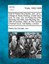 NEW Trial Of Pedro De Zulueta, Jun., On A Charge... BOOK (Paperback / softback)