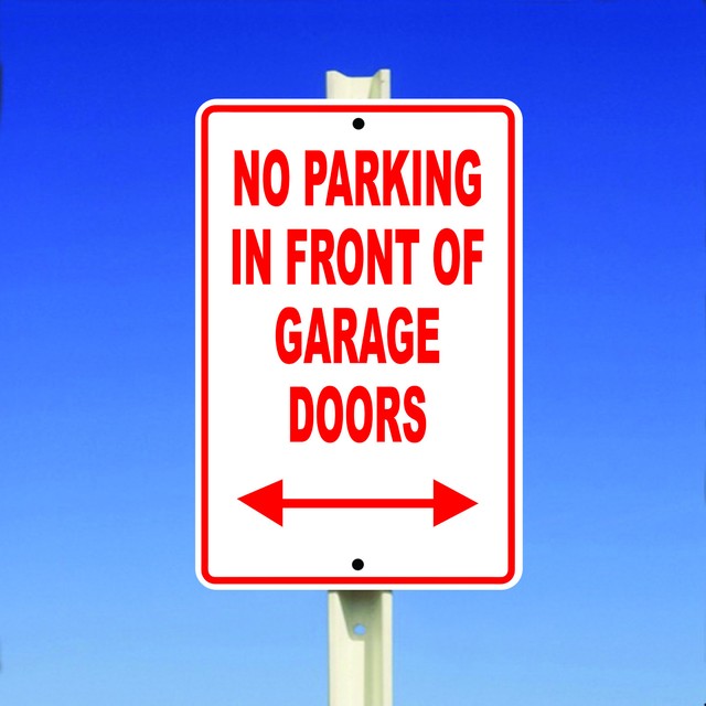 No Parking In Front Of Garage Car Home Aluminum Metal 8x12 Sign No Parking In Front Of Garage Car Home Aluminum Metal 8x12 Sign