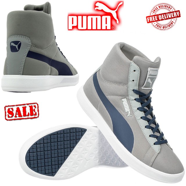 PUMA Archive Lite Basket Scarpe Mid Mesh Hi Top Grigio Retr Scarpe Da Ginnastica Unisex Uk PUMA Archive Lite Basket Scarpe Mid Mesh Hi Top Grigio Retr Scarpe Da Ginnastica Unisex Uk