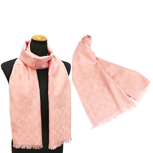 Coach F54248 Women S Signature C Lightweight Scarf Shawl Blush Pink Coach F54248 Women S Signature C Lightweight Scarf Shawl Blush Pink Ebay