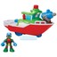 Teenage Mutant Ninja Turtles Half Shell Heroes Fire Boat with Captain Raph Bath