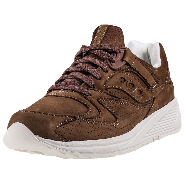 Saucony Grid 8500 Ht Da Uomo Marrone Pelle Nubuck Scarpe da GinnasticaUK 8 Saucony Grid 8500 Ht Da Uomo Marrone Pelle Nubuck Scarpe da GinnasticaUK 8