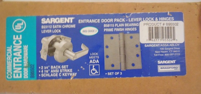 SARGENT Entrance Commercial Door Handle B23112 Lever Lock Handicap ... SARGENT Entrance Commercial Door Handle B23112 Lever Lock Handicap ...