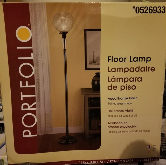 Portfolio 72 In 3 Way Switch Aged Bronze Torchiere Indoor Floor Lamp Portfolio 72 In Aged Bronze Torchiere Indoor Floor Lamp Pl1585 Brand New
