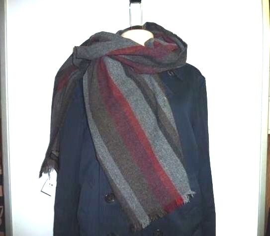 Coach 84082 Men S Grey Red Multicolor Variegated Stripe Wool Coach 84082 Men S Grey Red Multicolor Variegated Stripe Wool Cashmere Scarf Ebay