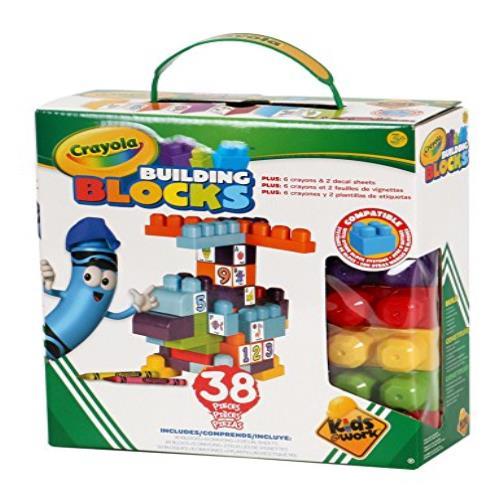 Amloid Kids at Work Crayola Building Blocks 38 Piece Set - Item ... Amloid Kids at Work Crayola Building Blocks 38 Piece Set - Item ...