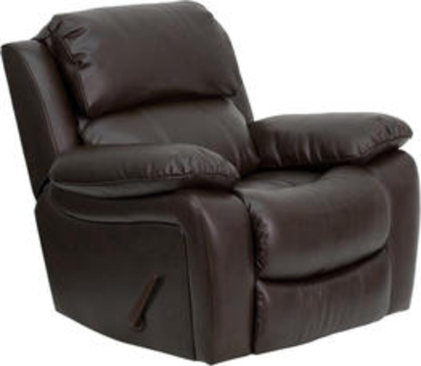 Flash Furniture Men Da3439 91 Brn Gg Dark Brown Leather Rocker Picture 1 Of