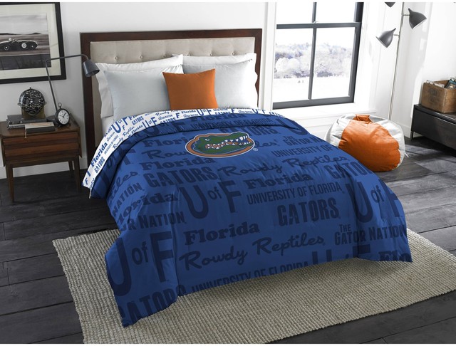 Ncaa Florida Gators Twin Full Bedding Comforter Football Fan Bedroom New Ncaa Florida Gators Anthem Twin Full Bedding Polyester Comforter