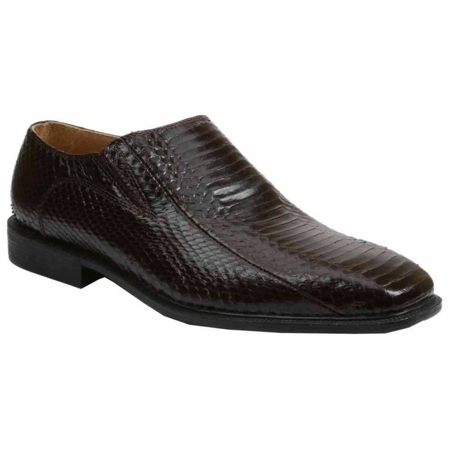 Giorgio Brutini Brown Mens Felix Loafers Snake Skin Giorgio Brutini Brown Mens Felix Loafers Snake Skin