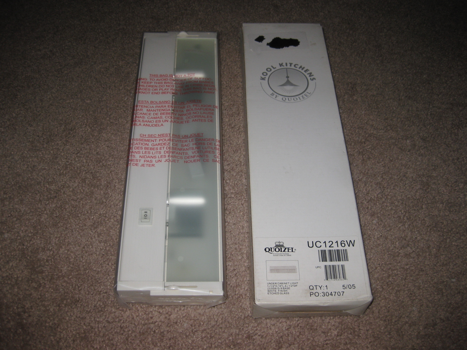 2 Light Under Cabinet Lighting Uc1216w Finish Quoizel White Gl Res Content Global Inflow Inflowcomponent Technicalissues