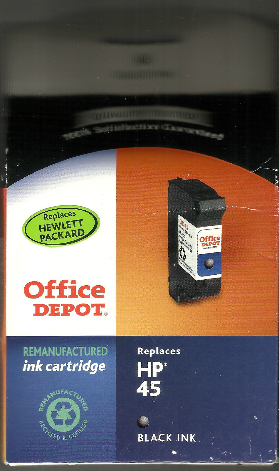 Office Depot 664 901 Black Ink Cartridge 40ml Remanufactured For Hp Picture 1 Of 3