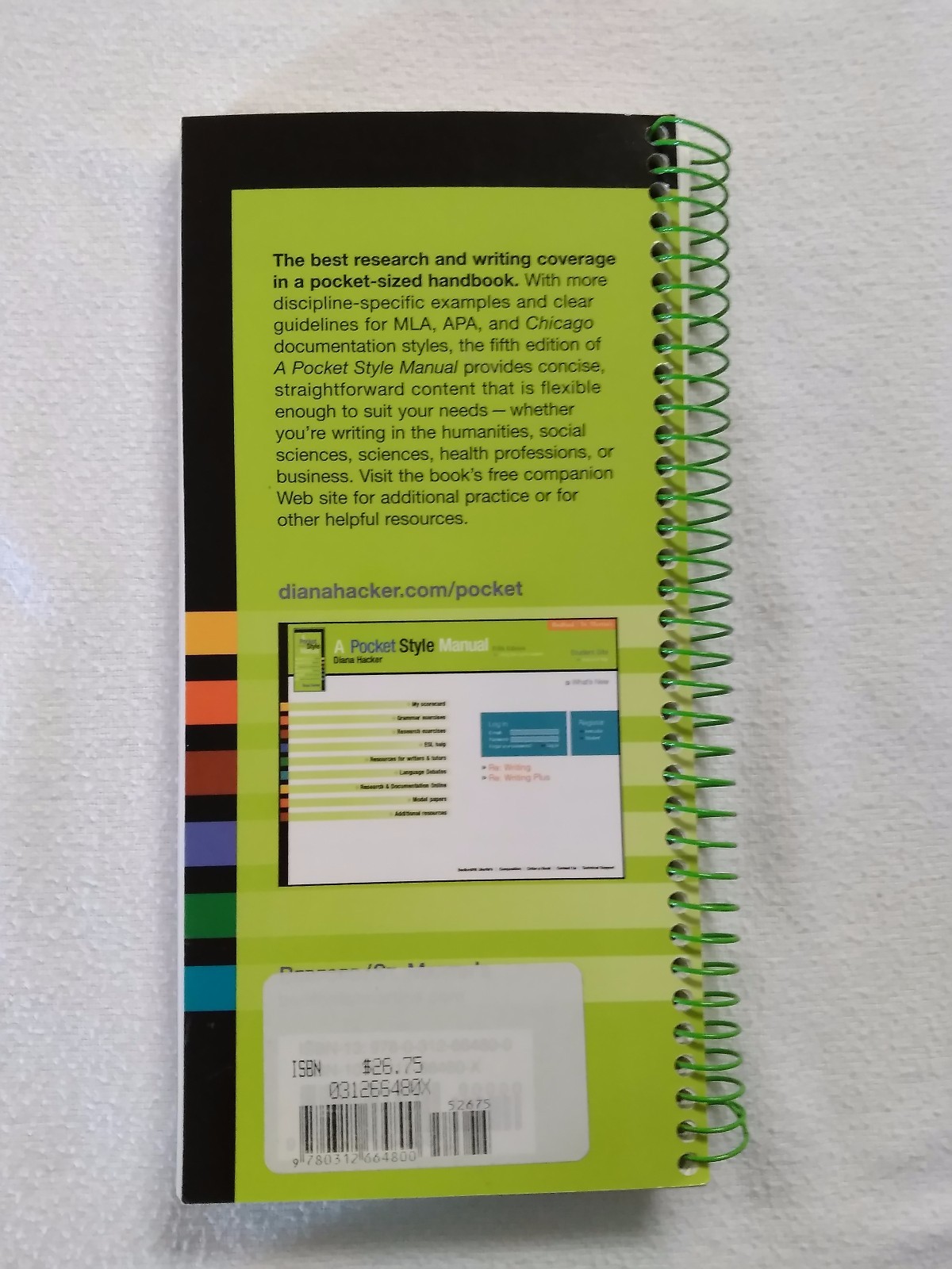 Stock photo. Stock photo; A POCKET STYLE MANUAL ...