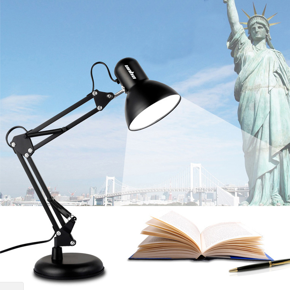 Flexible Swing Arm Vintage Drafting Clamp Mount Table Desk Lamp Picture 13 Of 14