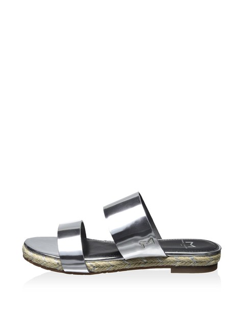 Marc Fisher LTD Womens Aimee Sandal Silver Leather Size 70 Marc Fisher LTD Womens Aimee Sandal Silver Leather Size 70