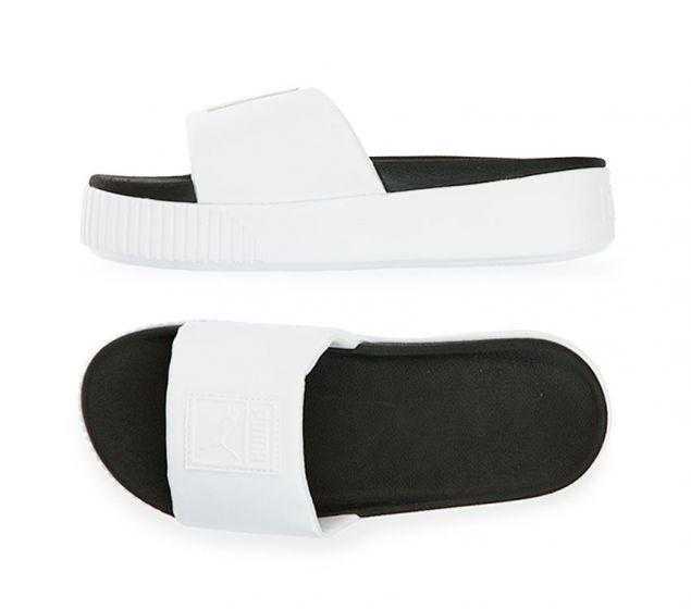 PUMA Platform slide bianco da donna nero f01 PUMA Platform slide bianco da donna nero f01