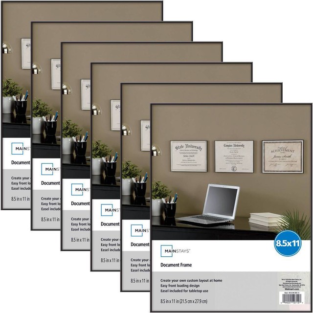 Mainstays 8 5x11 Doent Format Picture Frame Set Of 6 Mainstays 8 5x11 Doent Format Picture Frame Set Of 6