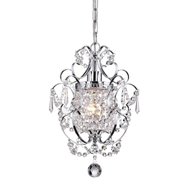 Crystal Mini Chandelier Lighting 1 Light Chrome Chandeliers Iron Crystal Mini Chandelier Lighting 1 Light Chrome Chandeliers Iron Ceiling