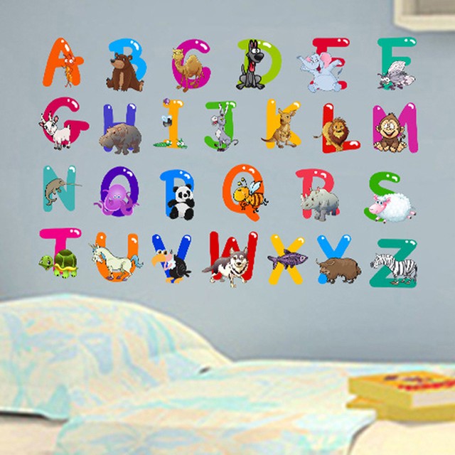 26 Animals Alphabet Wall Decal Removable Stickers Educational Decor 26 Animals Alphabet Wall Decal Removable Stickers Educational Decor Kids Nursery