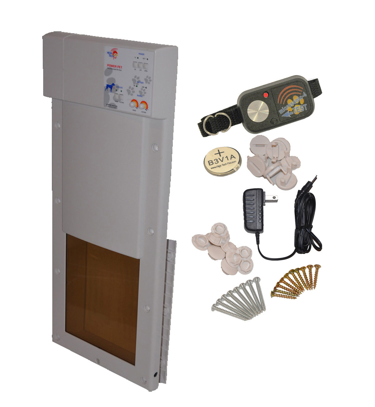 Pet Door Electronic Power Fully Automatic Dog Cat 8in X 10in Water