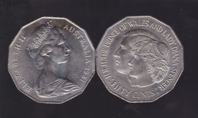 Image for 1981 the royal wedding charles and diana 50c