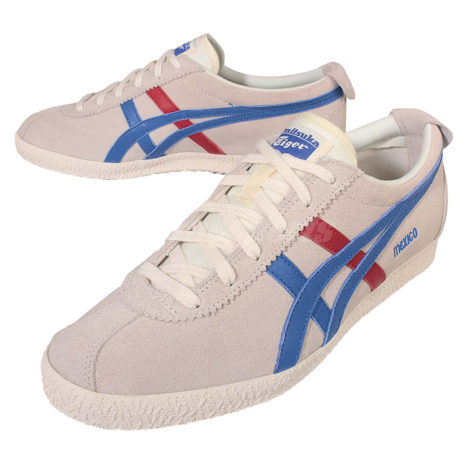 Asics Onitsuka Tiger Mexico Delegation Grey Blue Mens Shoes Trainers D639L 0142 Asics Onitsuka Tiger Mexico Delegation Grey Blue Mens Shoes Trainers D639L 0142