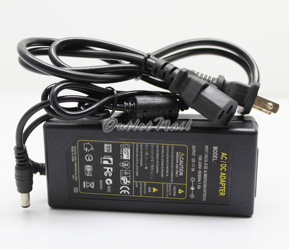 Ac Adapter Power Supply Cord Replacement For Harmony Gelish 18g Led Picture 1 Of