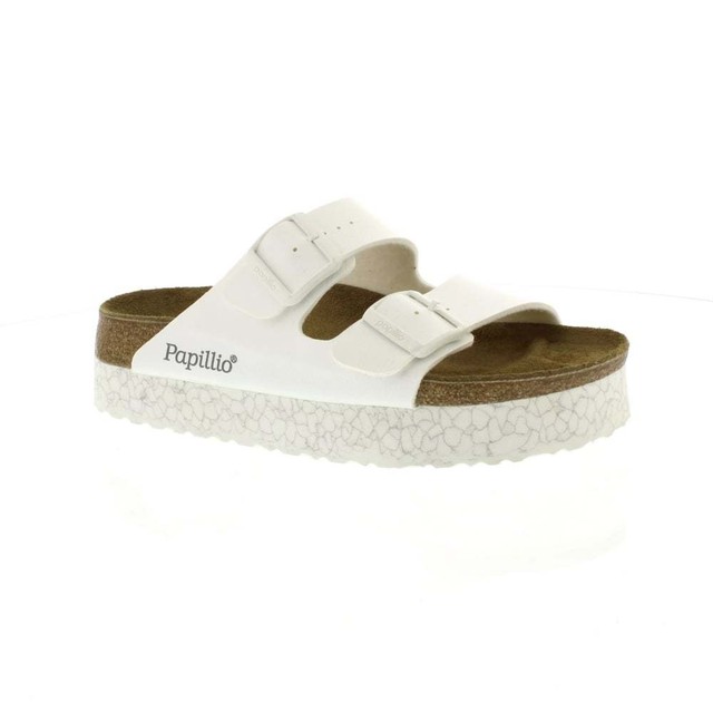 Birkenstock Arizona Birkoflor Narrow Fit Donna White Sintetico Sandali 38 EU Birkenstock Arizona Birkoflor Narrow Fit Donna White Sintetico Sandali 38 EU
