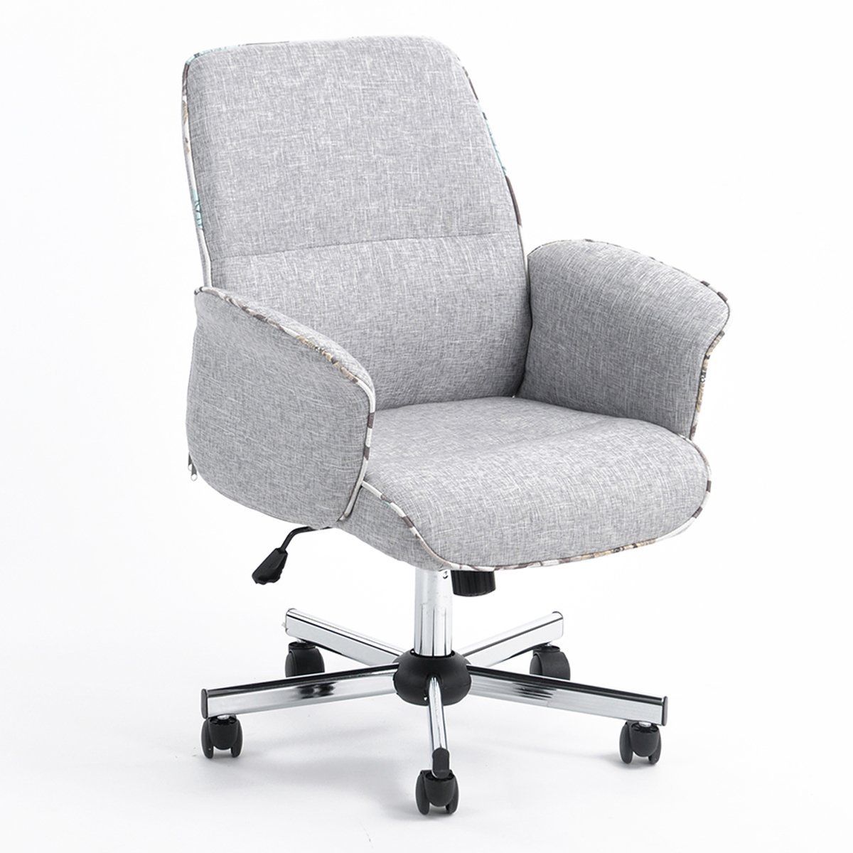 Home Office Chair Height Adjule Task Fabric Leisure Grey Picture 1 Of 8