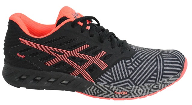 ASICS fuzex LACCI NERO GRIGIO Scarpe da ginnastica da donna tessili sintetiche T6K8N 9606 M14 ASICS fuzex LACCI NERO GRIGIO Scarpe da ginnastica da donna tessili sintetiche T6K8N 9606 M14