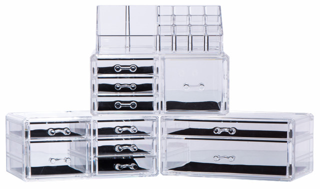 Acrylic Cosmetic Table Organizer Makeup Holder Case Jewelry Storage Pengke Makeup Organizer Acrylic Cosmetic Storage Drawer And Jewelry Display Case
