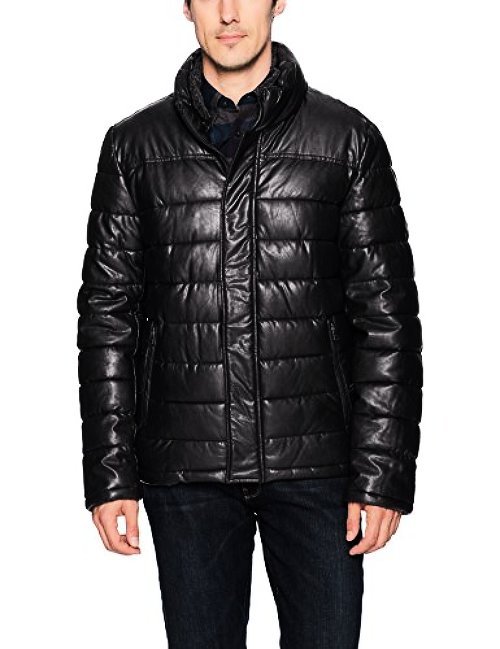 Dockers Men S Lamb Touch Faux Leather Puffer Jacket Choose Sz Dockers Men S Lamb Touch Faux Leather Puffer Jacket Choose Sz Color Black Um