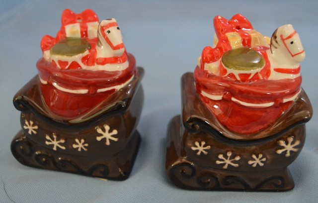 better homes gardens sleigh wsanta bag christmas salt pepper shakers - Christmas Salt And Pepper Shakers better homes gardens sleigh wsanta bag christmas salt pepper shakers - Christmas Salt And Pepper Shakers