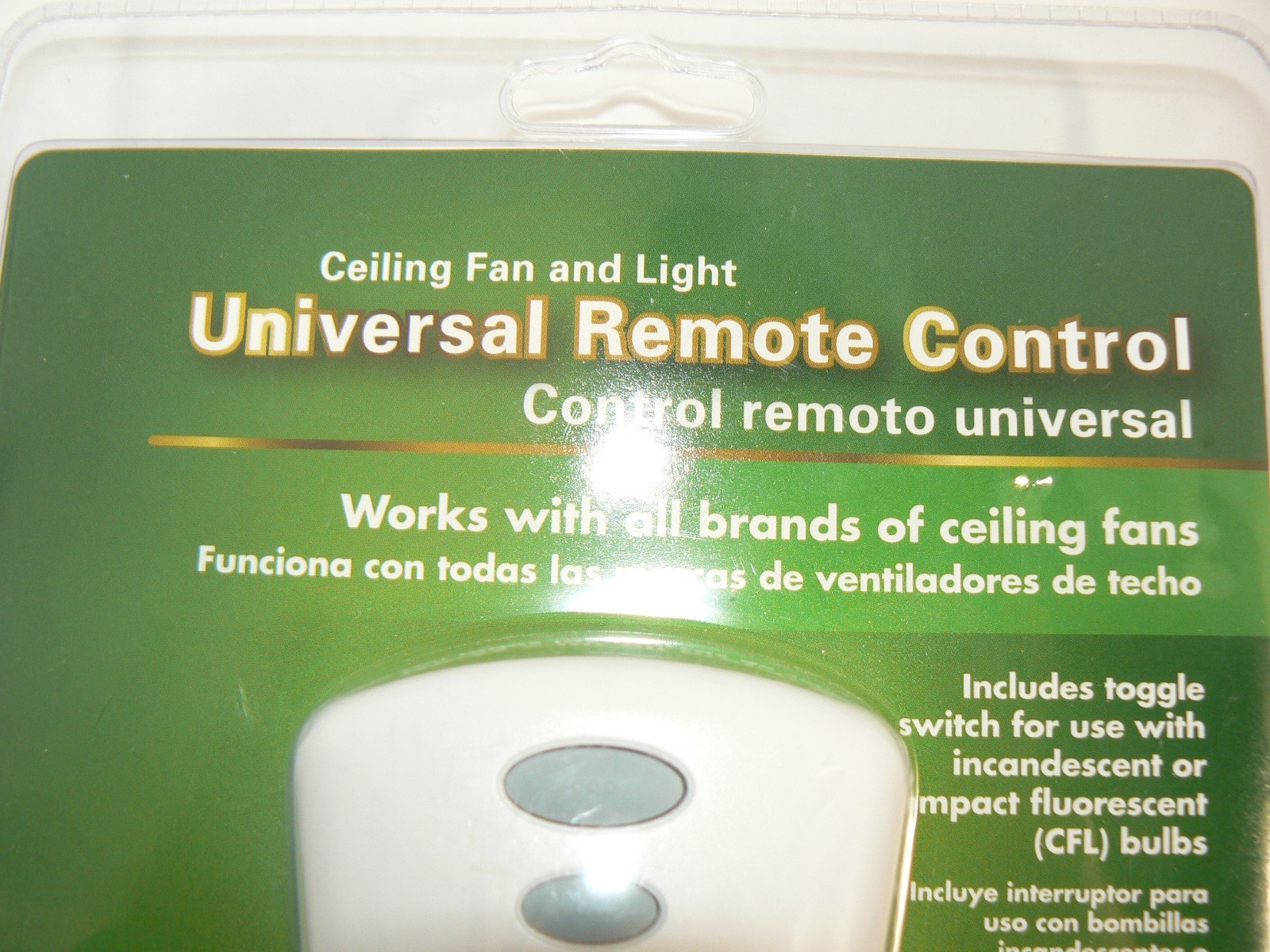 Hunter 27206 Ceiling Fan And Light Universal Remote Control