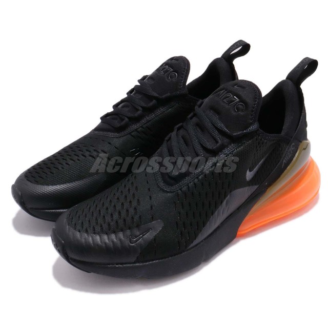 nike air max 270 nero totale orange uomini scarpe da corsa. nike air max 270 nero totale orange uomini scarpe da corsa.