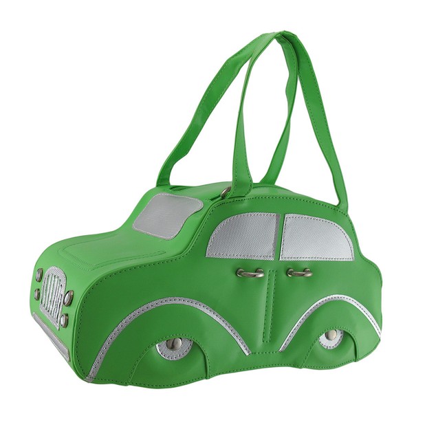 Zeckos Vintage Car Shaped Handbag Chrome Hardware Faceted Jewels Zeckos Vintage Car Shaped Handbag Chrome Hardware Faceted Jewels