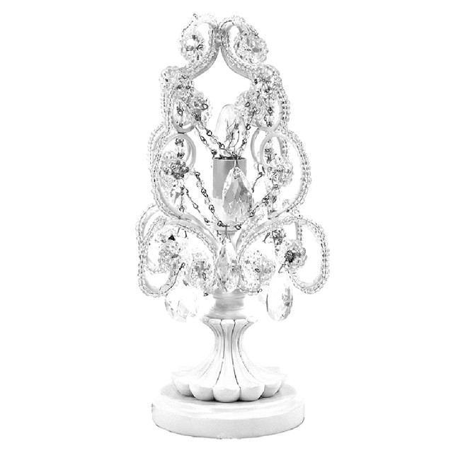 Tadpoles Wrought Iron Mini Chandelier Table Lamp White Diamond Tadpoles Wrought Iron Mini Chandelier Table Lamp White Diamond Ctlapl110