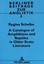 Scheibe, R: A Catalogue of Amphibians and Reptiles in Older, Taschenbuch
