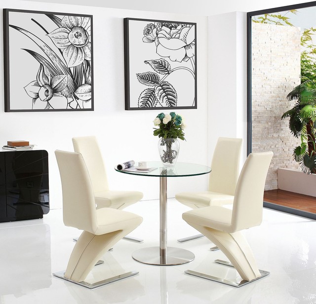 Target Tempered Gl Dining Room Table 2 Black Zed Leather Chairs Target 80cm Round Steel Gl Dining Table 2 Faux Leather Ivory Chairs