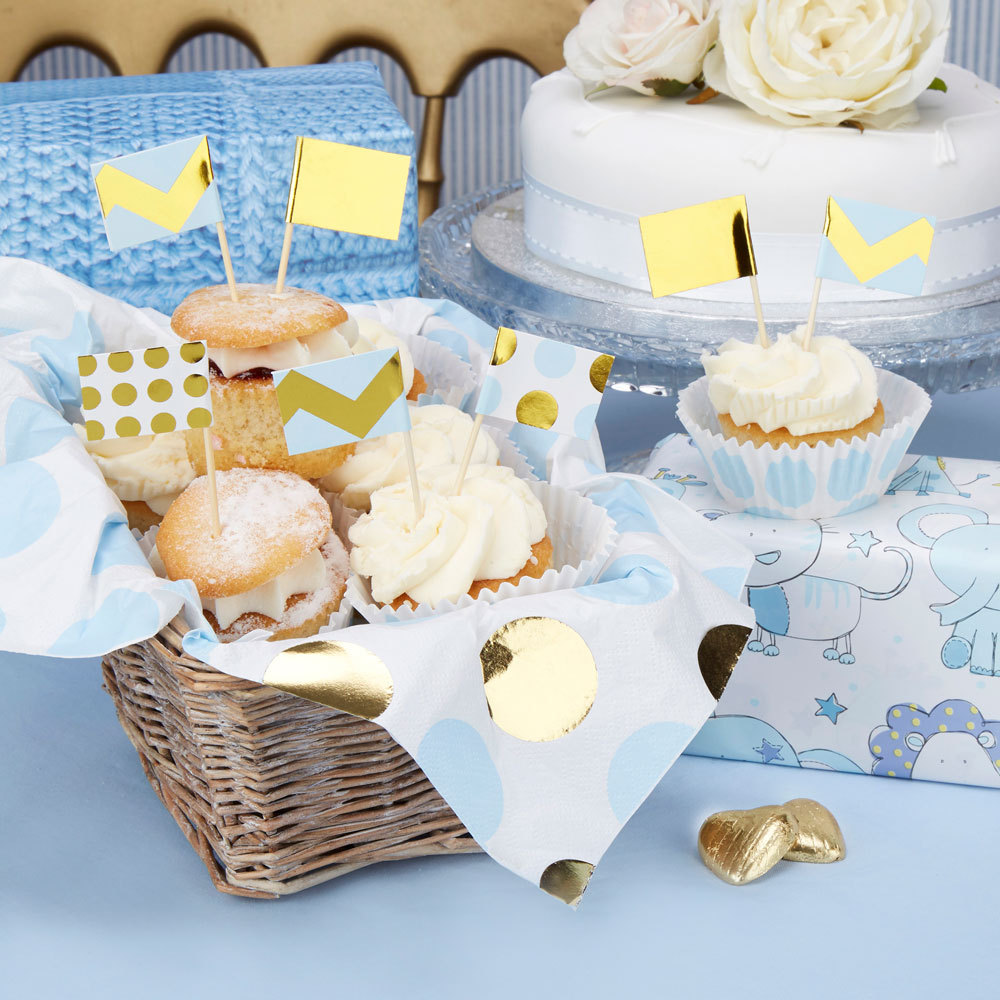 Pattern Blue Baby Shower Girls Party Decorations Christening S L1600 709862029