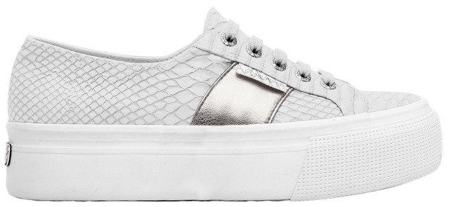 Superga Donna 2790 pusnakew sneakers per il tempo libero Scarpe s00cjz0506 Bianco Grigio Nuovo Superga Donna 2790 pusnakew sneakers per il tempo libero Scarpe s00cjz0506 Bianco Grigio Nuovo