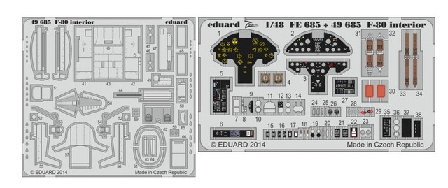 Eduard 1/48 F80 Interior for HBO Painted Self Adhesive EDU49685 | eBay Eduard 1/48 F80 Interior for HBO Painted Self Adhesive EDU49685 | eBay