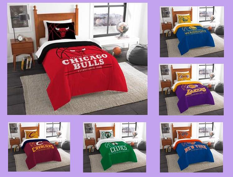 Nba Bedding Reverse Slam Printed Twin Comforter 64 X 86 Sham 24 30 Picture 1 Of