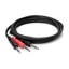 Hosa STP-202 6ft Insert Cable Stereo 1/4" Jack to 2 X 1/4" Mono Jack Lead