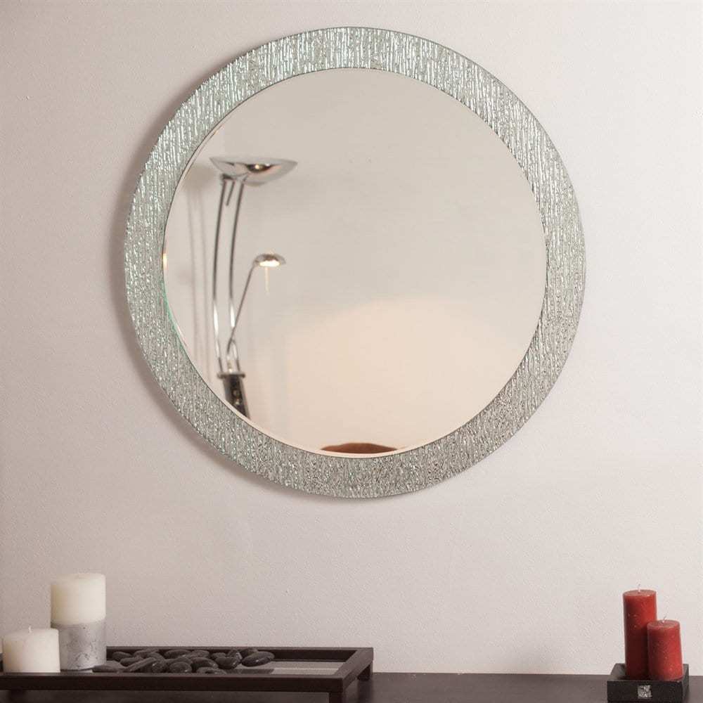 Decor Wonderland Molten Round Bathroom Mirror Picture 1 Of